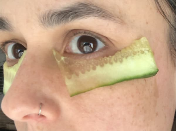 beautybyash cucumber komkommer ogen yeux eyes nose eyebrow nosering