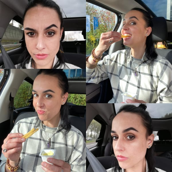 beautybyash macdonald MAC macdonalds frietjes french fries mac velvet teddy amethyst rings eyebrows frietsaus franse frietjes american sauce mac lipsticks matte lipstick black hair