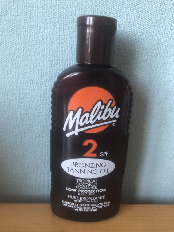 beautybyash malibu tanning oil tropical coconut sun